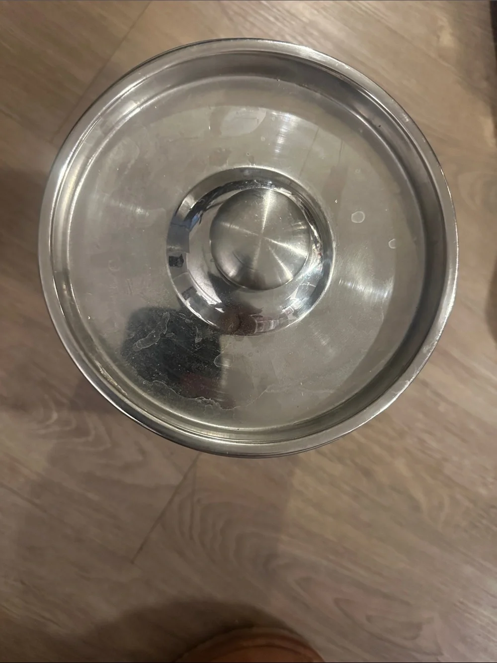 Stainless Steel Dog Treat Canister - Silver